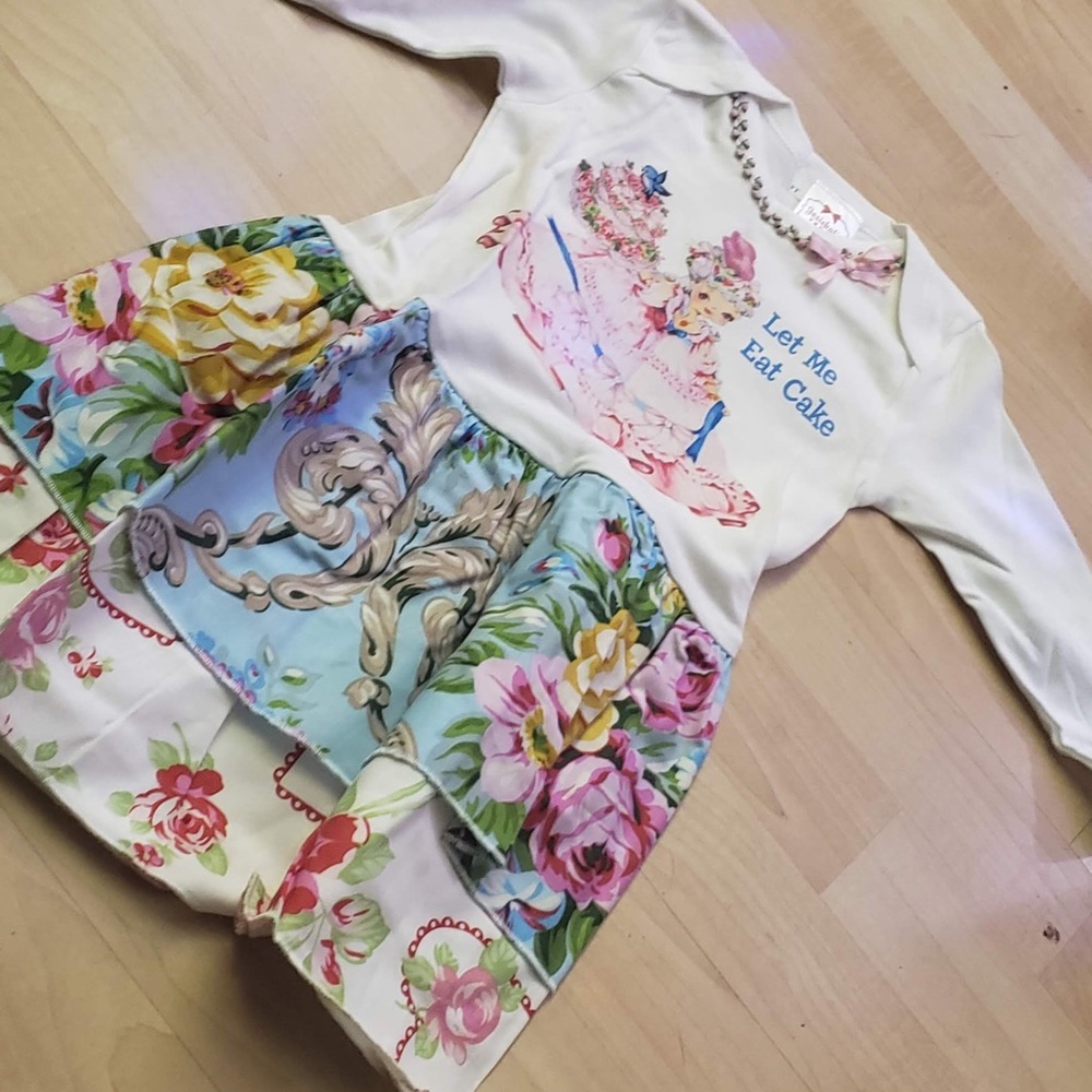 Girls 3t happy birthday long sleeve dress